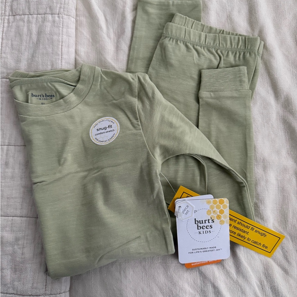 Burt's Bees Kids Olive Pajama Set